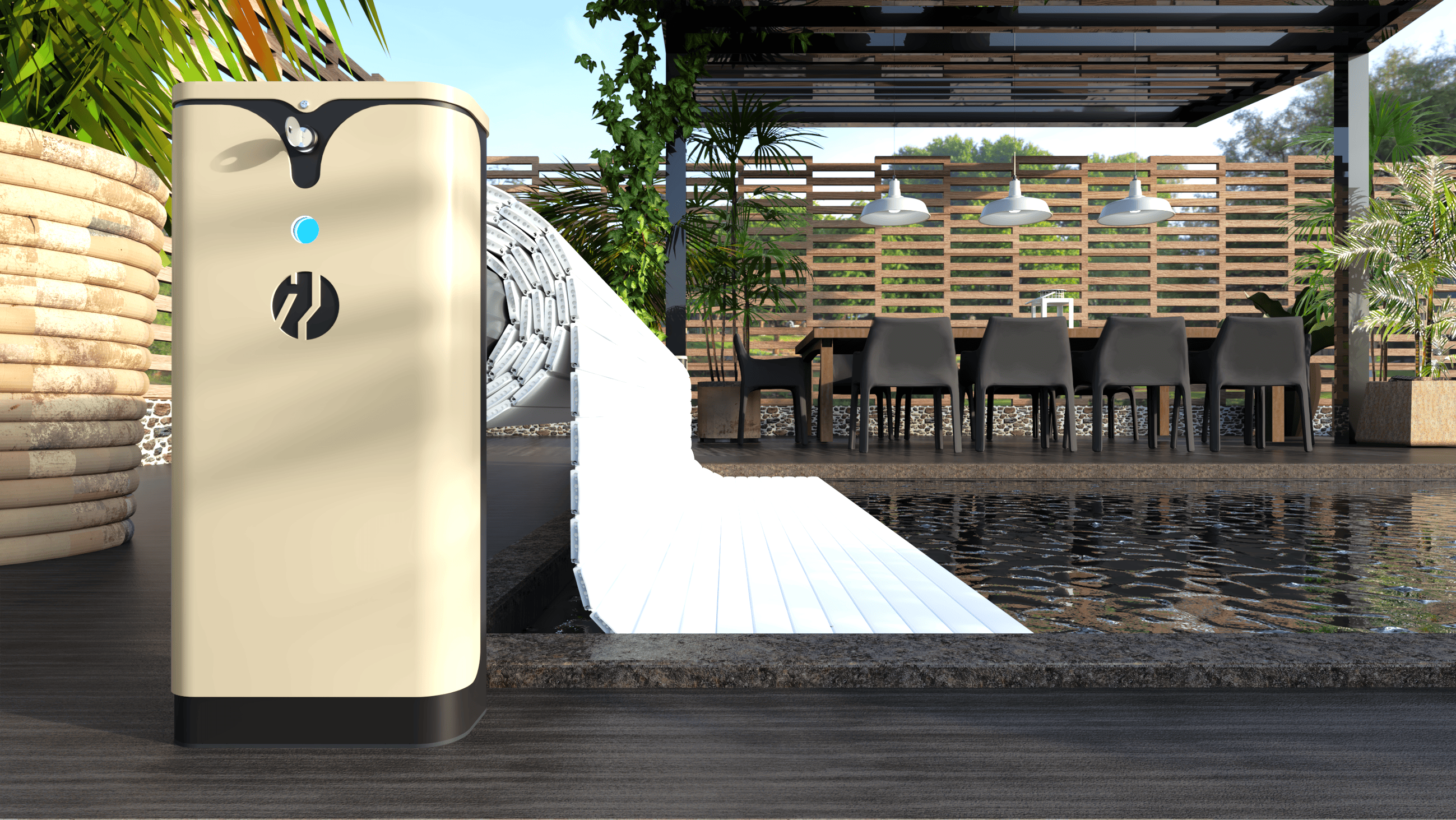 Harmony winder, Liderpool roller shutters, pool covers