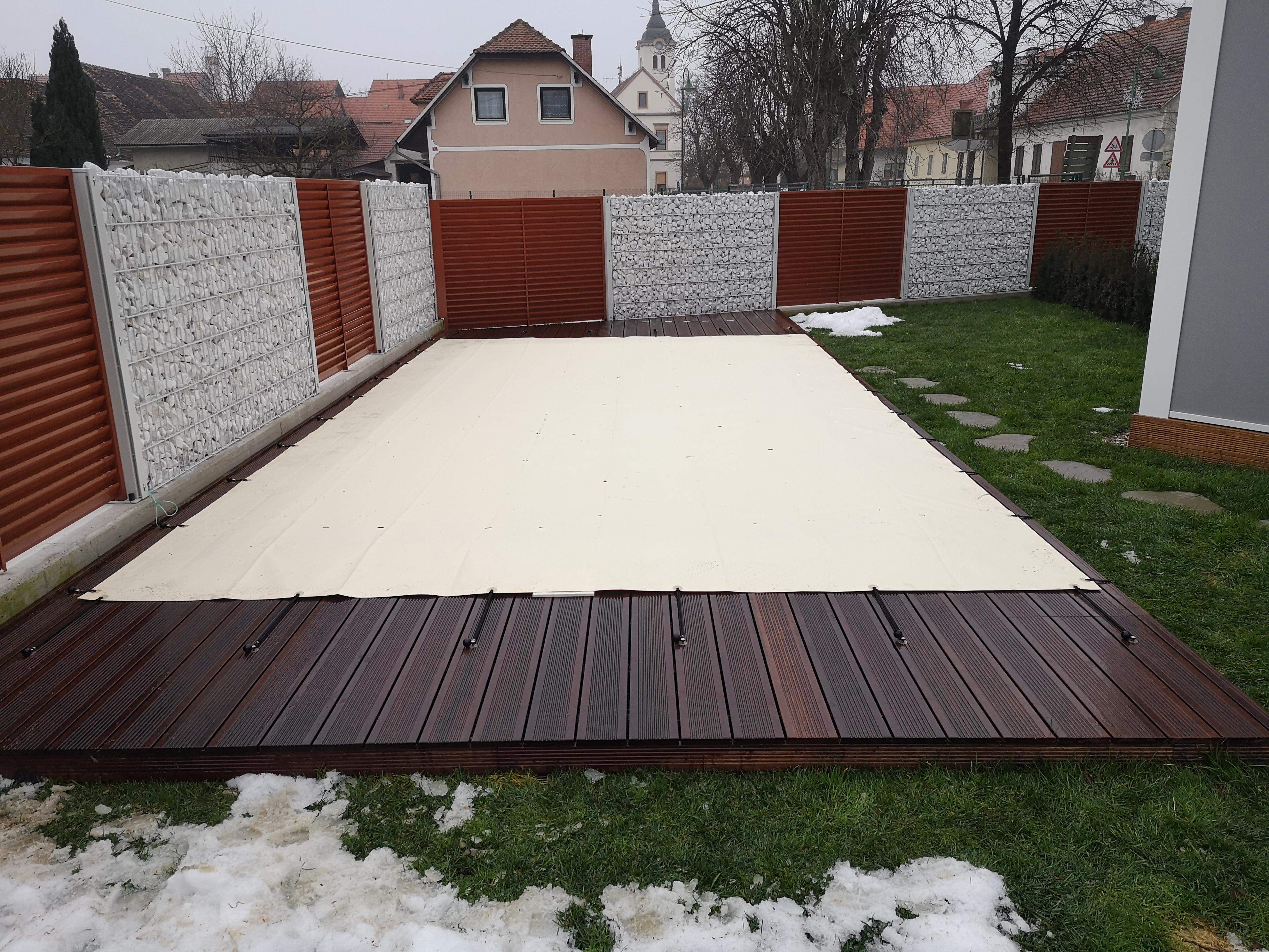Liderpool winter covers, pool protection against snow